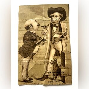 Antique Ephemera D. Bizzi Cigars and Tabacco Baltimore MD. Advertising Card